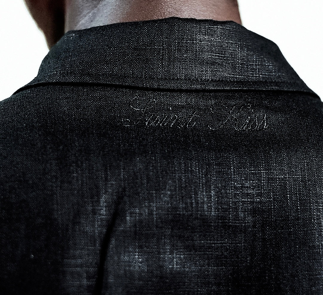 Charcoal Linen Overshirt