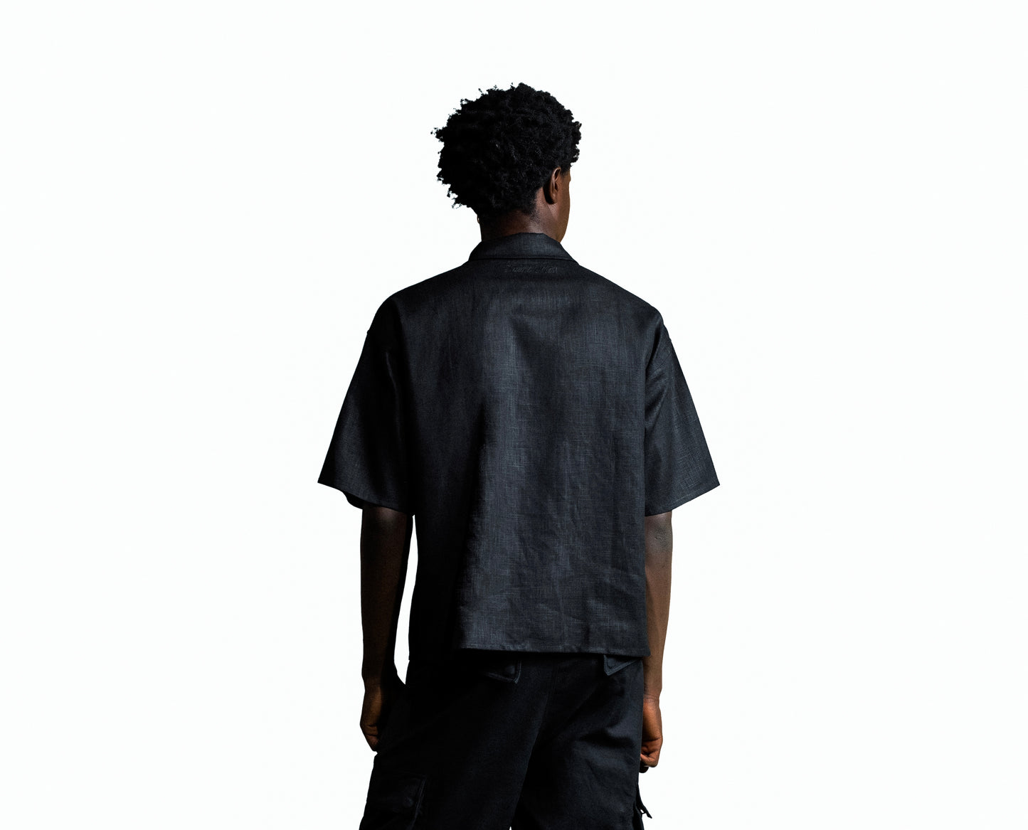 Charcoal Linen Overshirt